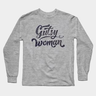 Gutsy Woman blockprint Long Sleeve T-Shirt